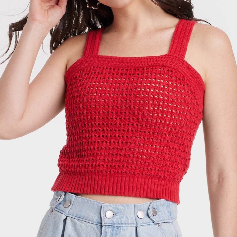 Universal Thread Red Knit Tank Top